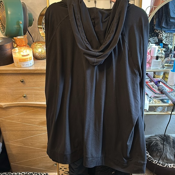 Maurices plus size Black Hoodie with Zipper - Picture 7 of 7